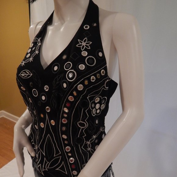 Little Rubin   DESIGNER JEWEL STUDDED VEST TOP - Picture 9 of 12